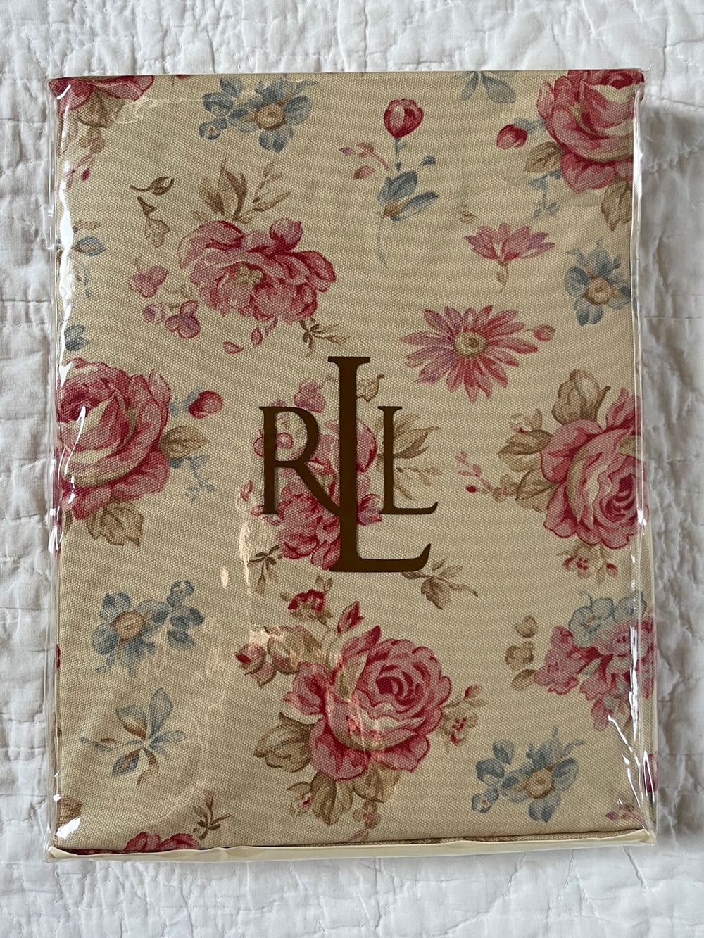 NEW Rare Vintage Fairdale Floral Ralph Lauren Tablecloth Cottagecore 70” Round